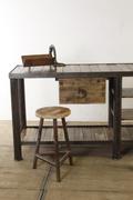 Industrial- vintage-  antigue pine- decorations style in Wood/metal, european 1960