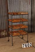Industrial- vintage-  antigue pine- decorations style in metal / stone, european 1960