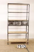 Industrial- vintage-  antigue pine- decorations style Industrial vintage rack in metal / wood, european 1960