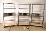 Industrial- vintage-  antigue pine- decorations style Industrial vintage rack in metal / wood, european 1960