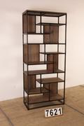 Industrial- vintage-  antigue pine- decorations style Industrial vintage rack,bookcase in Wood/metal, european 1960