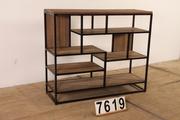 Industrial- vintage-  antigue pine- decorations style Industrial vintage rack,bookcase in Wood/metal, european 1960