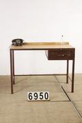 Industrial- vintage-  antigue pine- decorations style Industrial vintage table in Wood/metal, european 1960