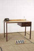 Industrial- vintage-  antigue pine- decorations style Industrial vintage table in Wood/metal, european 1960