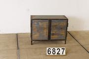 Industrial- vintage-  antigue pine- decorations style Industrial vintage table in Wood/metal, european 1960