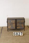 Industrial- vintage-  antigue pine- decorations style Industrial vintage table in Wood/metal, european 1960