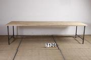 Industrial- vintage-  antigue pine- decorations style Industrial vintage table in Wood/metal, european 1960