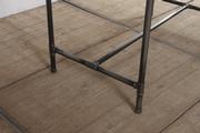 Industrial- vintage-  antigue pine- decorations style Industrial vintage table in Wood/metal, european 1960