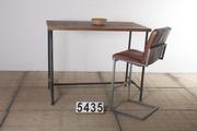 Industrial- vintage-  antigue pine- decorations style Industrial vintage table in Wood/metal, european 1960