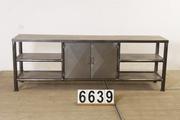 Industrial- vintage-  antigue pine- decorations style Industrial vintage table in Wood/metal, european 1960