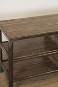 Industrial- vintage-  antigue pine- decorations style Industrial vintage table in Wood/metal, european 1960