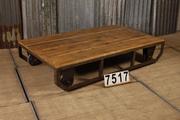 Industrial- vintage-  antigue pine- decorations style Industrial vintage table in wood, european 1960