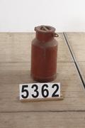 Industrial- vintage-  antigue pine- decorations style Vintage milk can in metal, european 1960