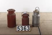 Industrial- vintage-  antigue pine- decorations style Vintage milk can in metal, european 1960