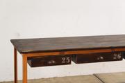 Industrial- vintage-  antigue pine- decorations style Vintage sidetable in Wood/metal, european 1960