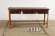Industrial- vintage-  antigue pine- decorations style Vintage sidetable in Wood/metal, european 1960