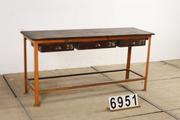 Industrial- vintage-  antigue pine- decorations style Vintage sidetable in Wood/metal, european 1960