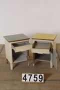 Industrial- vintage-  antigue pine- decorations style Vintage table in metal / wood, european 1960