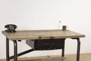 Industrial- vintage-  antigue pine- decorations style Vintage table in Wood/metal, european 1960
