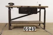 Industrial- vintage-  antigue pine- decorations style Vintage table in Wood/metal, european 1960