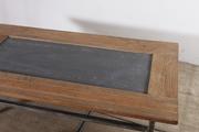 Industrial- vintage-  antigue pine- decorations style Vintage table in Wood/metal, european 1960