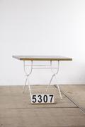 Industrial- vintage-  antigue pine- decorations style Vintage table in metal / wood, european 1960