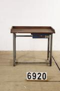 Industrial- vintage-  antigue pine- decorations style Vintage table in Wood/metal, european 1960