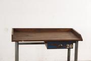Industrial- vintage-  antigue pine- decorations style Vintage table in Wood/metal, european 1960