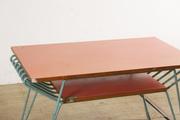 Industrial- vintage-  antigue pine- decorations style Vintage table in Wood/metal, european 1960