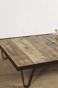 Industrial- vintage-  antigue pine- decorations style Vintage table in Wood/metal, european 1960