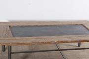 Industrial- vintage-  antigue pine- decorations style Vintage table in Wood/metal, european 1960