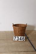 Industrial- vintage-  antigue pine- decorations style Wicker basket in wicker , european 1960