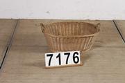 Industrial  vintage style Basket in cane, european 20 century