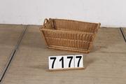 Industrial  vintage style Basket in cane, european 20 century