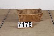 Industrial  vintage style Basket in cane, european 20 century