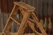 Industrial  vintage style Industrial vintage work staircase in wood, european 1960