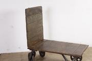 Industrial  vintage style Trolley in metal / wood, european 20 century