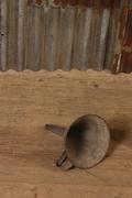Industrial  vintage style Vintage funnel in metal, european 1960
