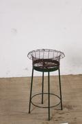 Industrial  vintage style Vintage standard with basket in metal, european 1960