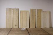 Vintage industrial style Louvered doors in wood, european 1960