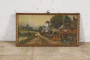 Vintage Industrial style Painting, European