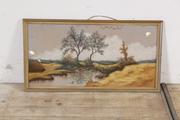 Vintage Industrial style Painting, European