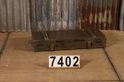 Vintage industrial style Vintage army suitcase in wood, european 1960