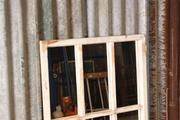 style Industrial retro vintage mirror  in Glass/wood, European