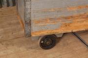 style Industrial retro vintage cart/trolley in wood