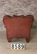 style Retro vintage leather armchair in Leather, European