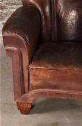 style Retro vintage leather armchair in Leather, European