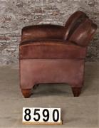 style Retro vintage leather armchair in Leather , european