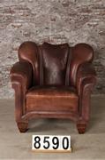 style Retro vintage leather armchair in Leather , european
