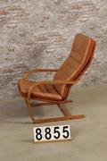 style Vintage leather chairs in wood/Leather, European